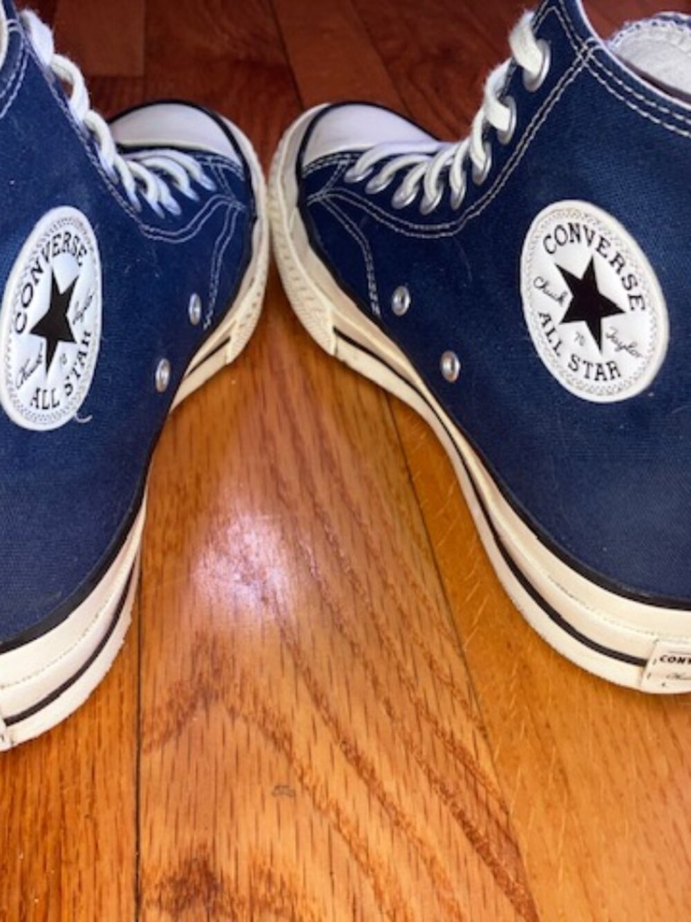 Converse All Stars Chuck Taylor Sneakers Navy W(9) M(7) EUC